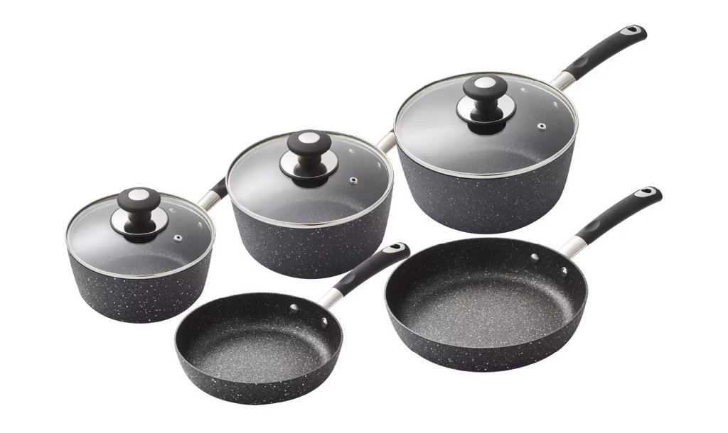 Tower Essentials 5-Piece Non-Stick Pan Set.