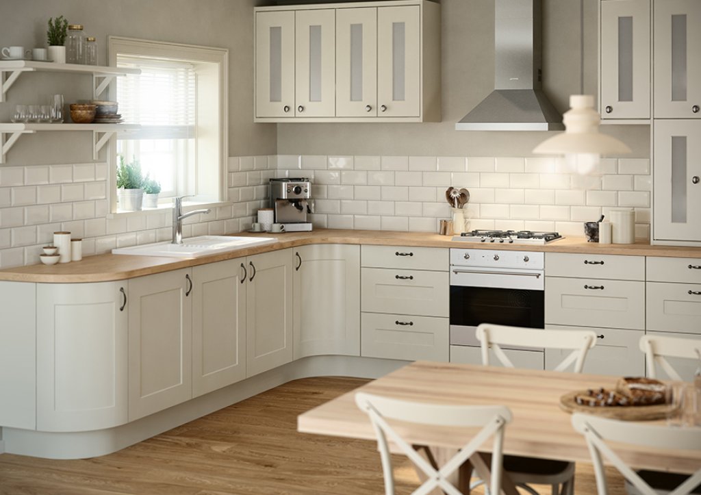 White Shaker Kitchen.