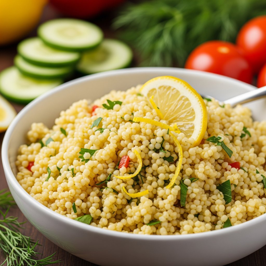 Zesty Lemon Herb Couscous.